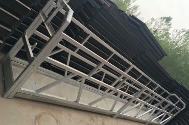 zlp630/800 ll shape aluminum alloy,steel construction suspended working platform lift on building windows
