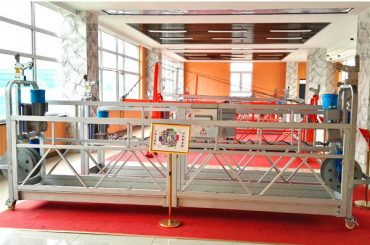 ZLP630 aluminum suspended platform (CE ISO GOST )/high rise window cleaning equipment/temporary gondola/cradle/swing stage hot