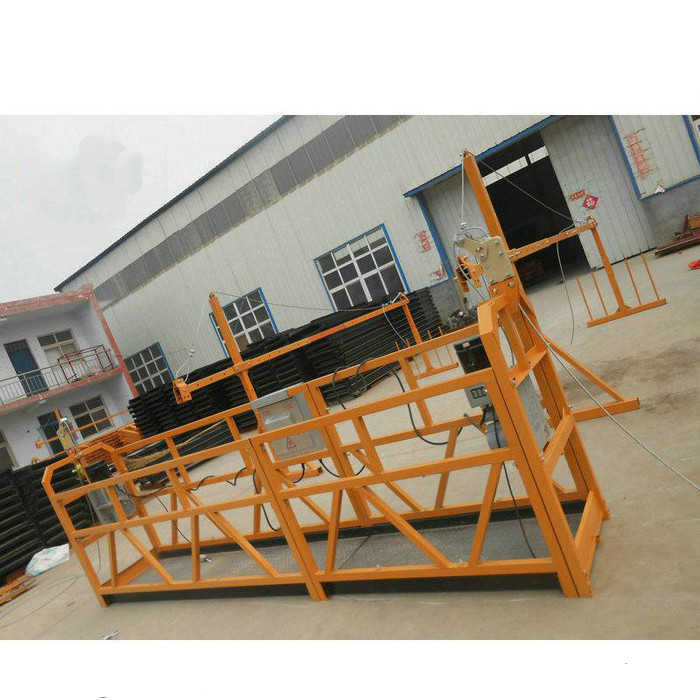 Plataforma de funcionamento suspendida de aço segura da pintura ZLP630 para a construção civil