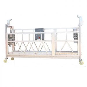 Steel Painted / Hot Galvanized / Aluminum ZLP630 Suspended Working Platform For Building Facade Painting