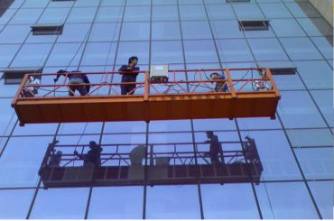 strong construction rope suspended platform with 30kn safety lock zlp1000 2.2kw 2.5m*3