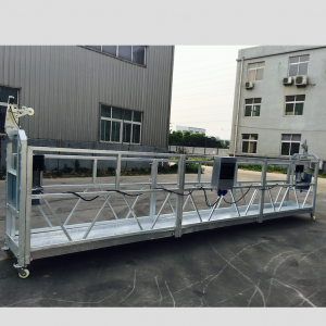 adjustable aluminum alloy rope suspended platform zlp 800 for refurbishing / painting