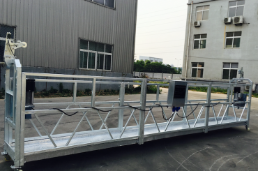 piattaforma sospesa a fune in lega di alluminio regolabile zlp 800 per lavori di ristrutturazione / verniciatura
